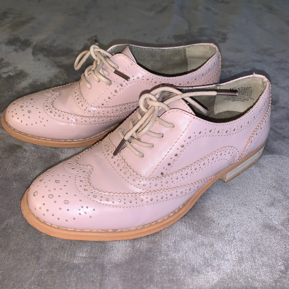 Pink Oxford Shoes